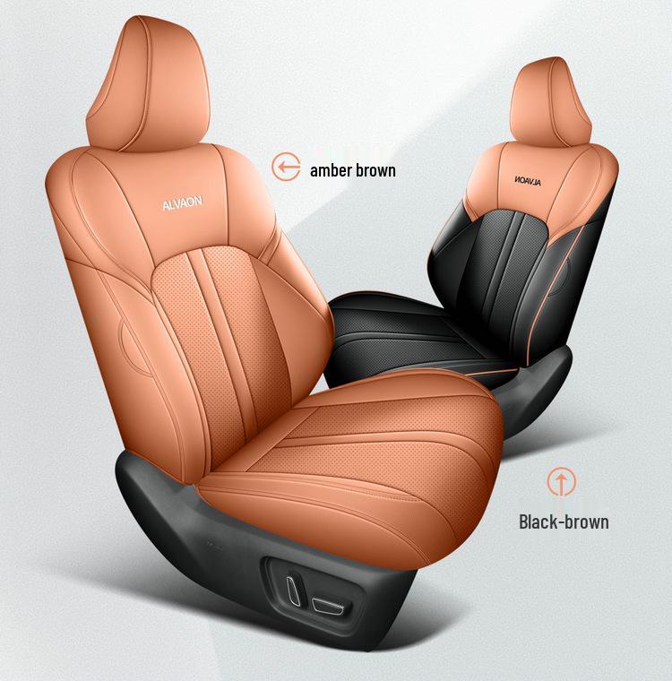 Toyota Avalon Car Seat Cushion - All-Season, Full Coverage, Breathable Leather, Hybrid Compatible