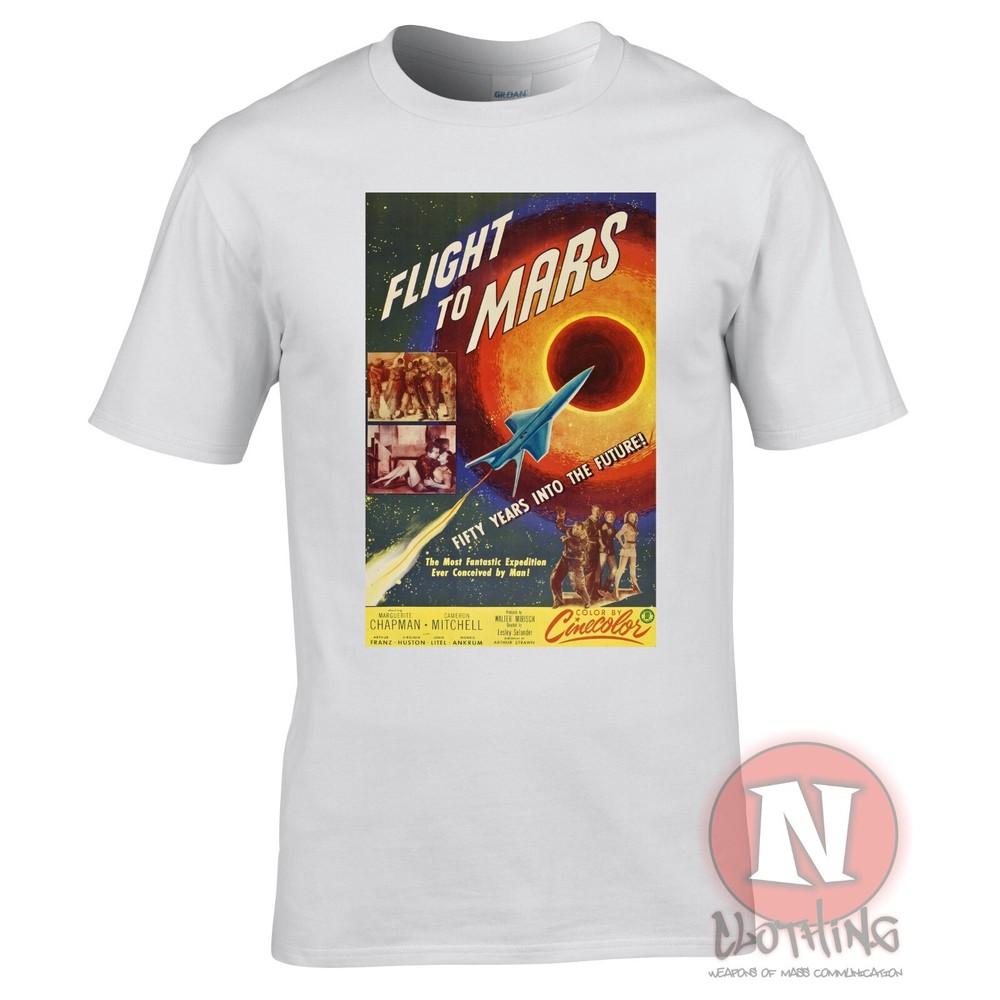 Vuelo A Mars Camiseta Clásico Ciencia Fiction Póster De Película 1951