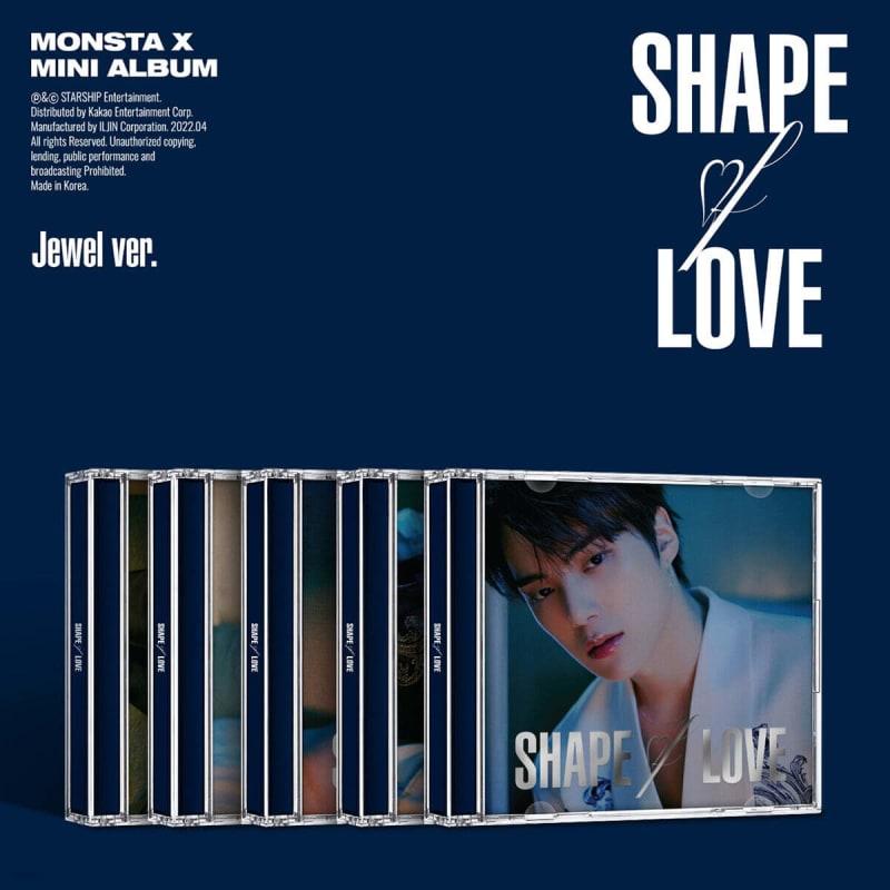 

MONSTA X - 11th Mini Album: SHAPE of LOVE [Jewel ver.] [1 out of 5 versions will be sent randomly]