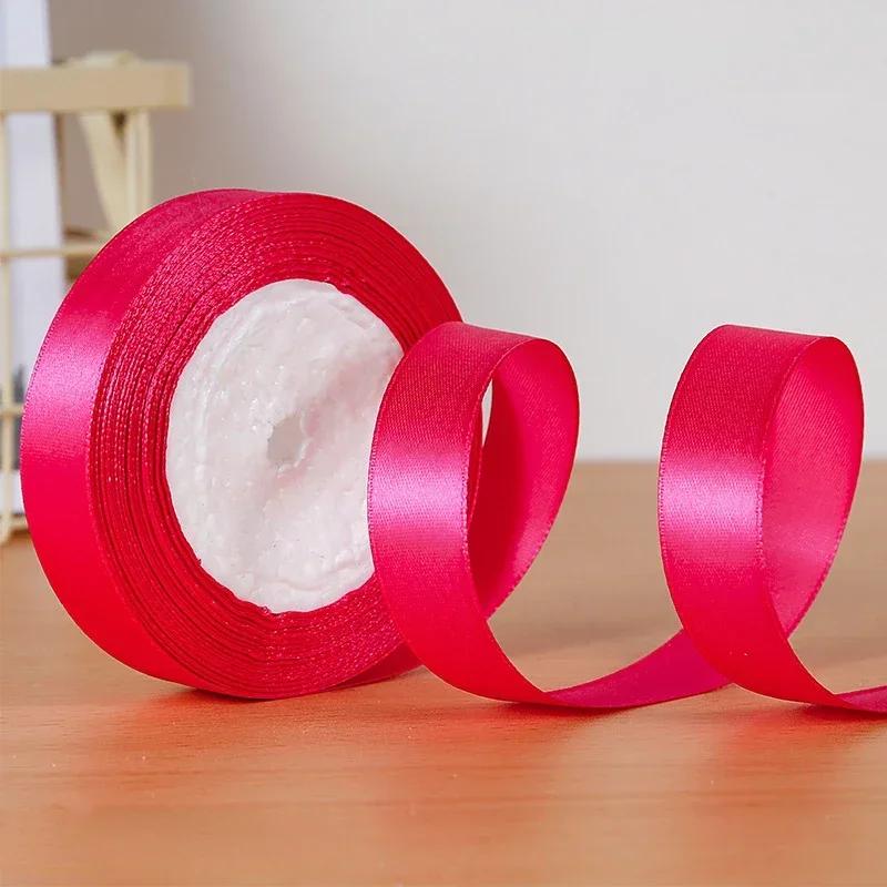22meters 20mm Faced Satin Ribbon for DIY Silk Satin Ribbons Crafts Bow Handmade Gift Wrap Party Wedding Clothing Accessories