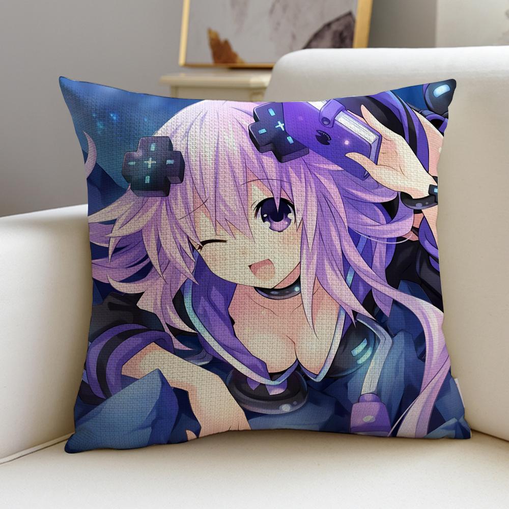 Hyperdimension Neptunia Cushion Cover Soft Decorative Square Cushion Covers X X Pillowcases for Sofa Couch Home Bedroom