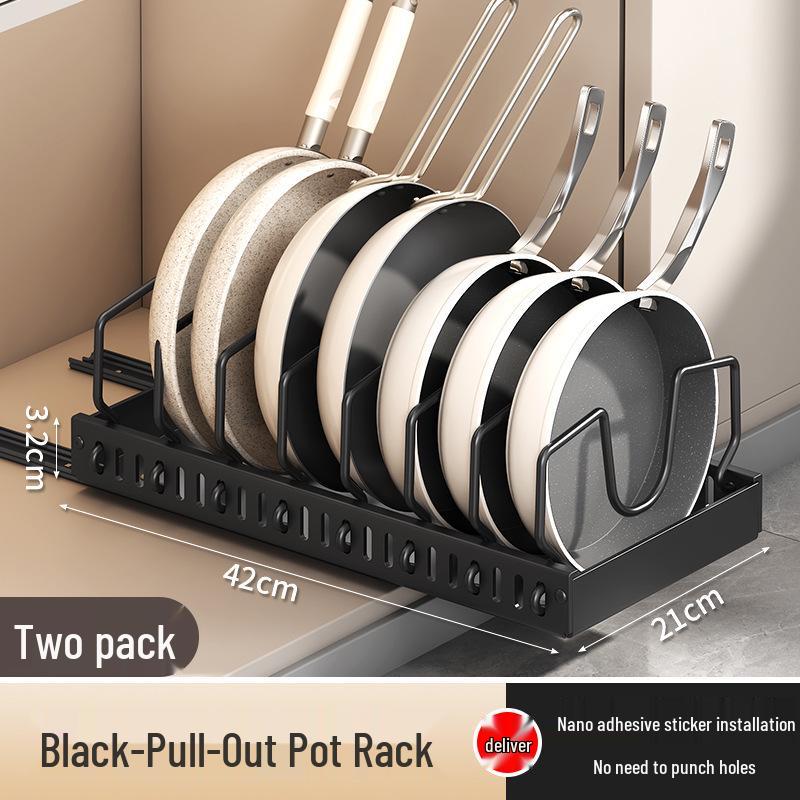 Adjustable Kitchen Pot Lid & Cookware Stand