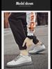 Autumn Men's White Height-Increasing Shoes 8cm - Korean/British Casual Fashion Shoes 