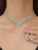 3pcs Rhinestone Women's Decorative Zircon Set Wedding Decorations