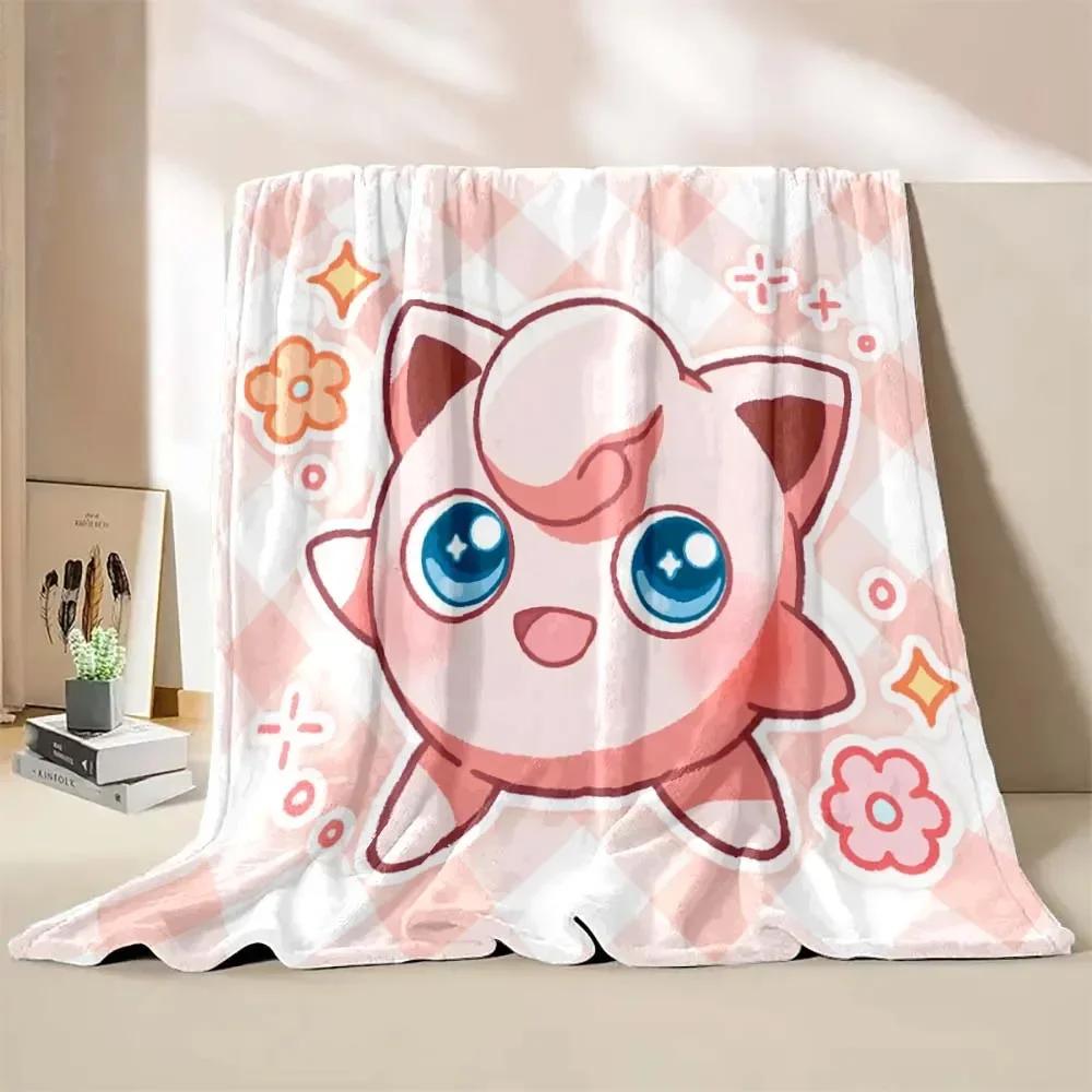 

Милый плед с принтом Джиглипаффа ren Взрослый плед Мягкое и теплое постельное белье для кровати, дивана, для путешествий на открытом воздухе, покрывало#(2) 75X95CM серый