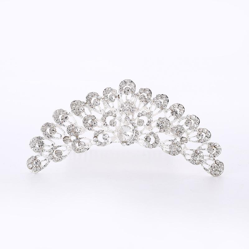 Korean Bridal Rhinestone & Pearl Hair Comb