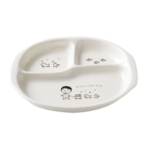 Mori Osamu Ware (Shinshuyaki) Nakayoshi Plate, 200mm X 230mm X 30mm (Made In Japan, Microwave Safe, Far Infrared, Negative Ion)