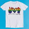 Peace Love Equality Trans Gay LGBTQ Pride Retro Funny Art Drawing Gamer Anime Cult Meme Music Movie Gift Tee T-Shirt K1154