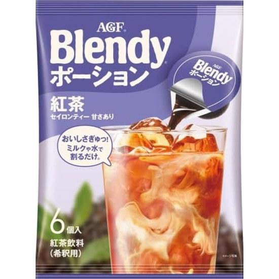 AGF Blendy Potion Concentrated Tea Black 6 pieces Iced