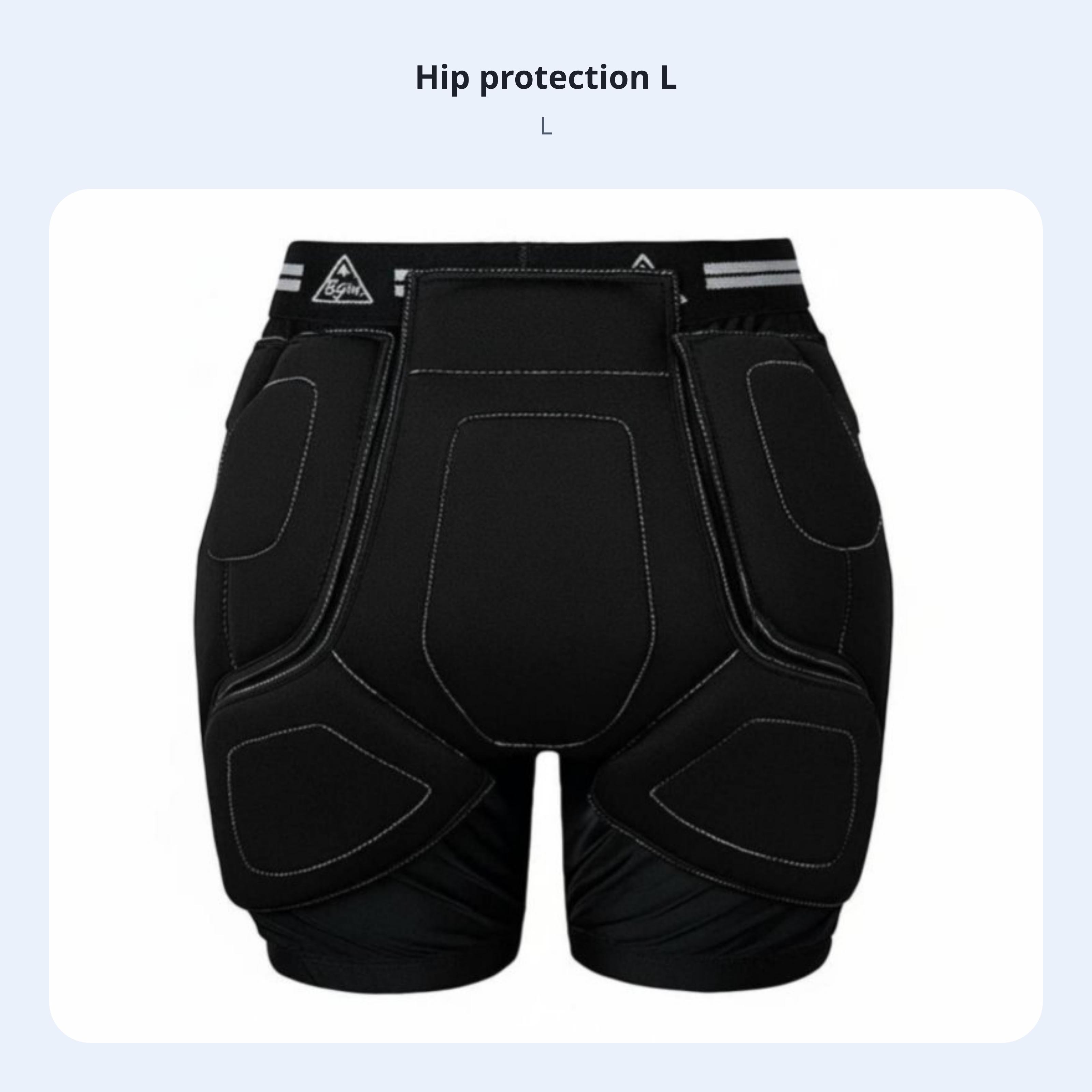 

Ski Equipment Pelvic Pad & Knee Protector Set, Shock-Absorbing Pants, Unisex, For Kids & Adults L