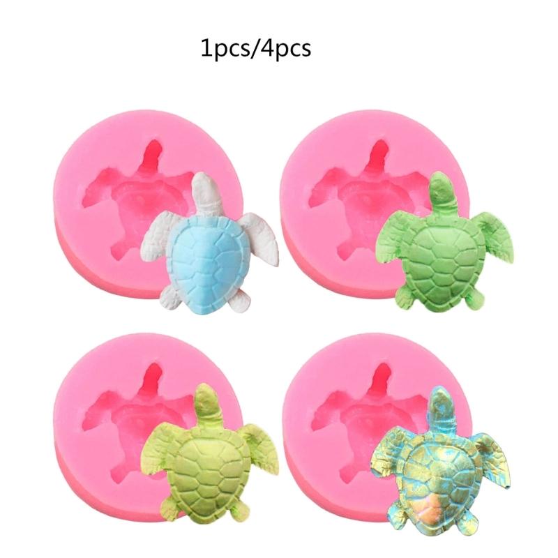Silicone Crafts Mold 3D Turtle Making Geometric Mold Silicone DIY 3D Handicrafts Resin Molds Reusable Casting Epoxy Mold