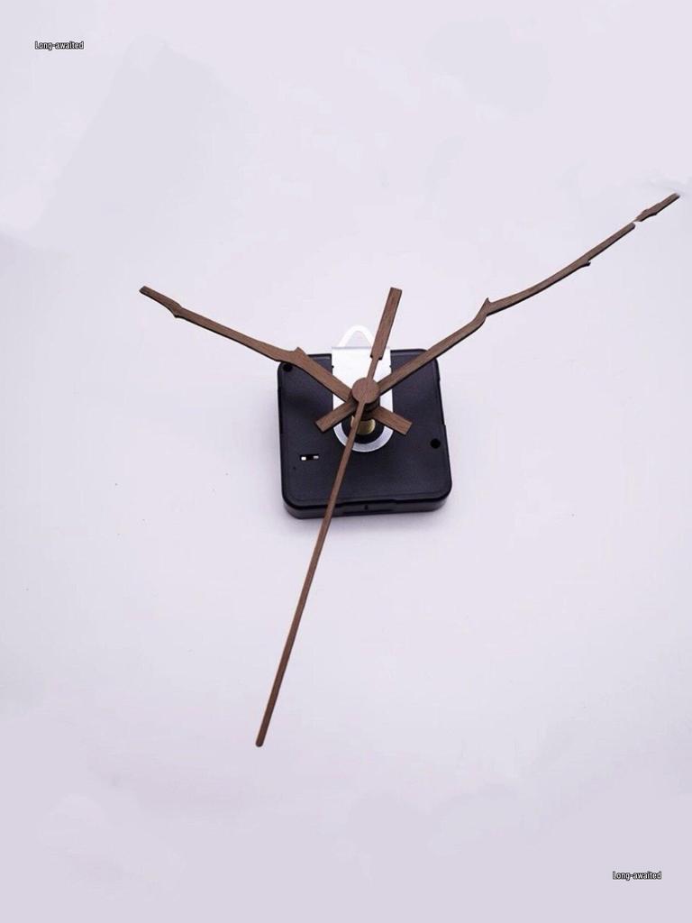 Stylish DIY Wall Clock with Creative Walnut Wood Hands for Home Living Room
