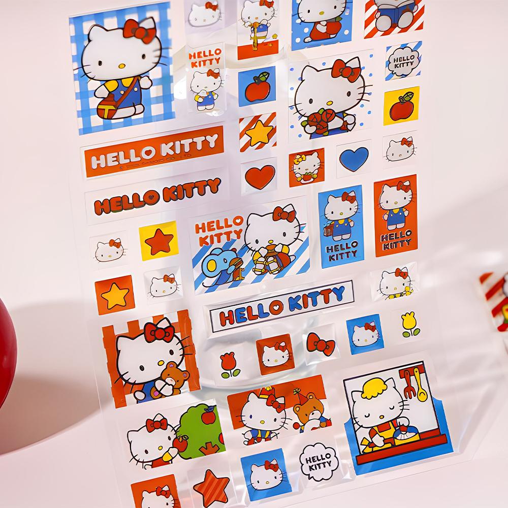 Sticker Sheet Kawaii Cartoon Self Adhesive Labels for Scrapbook Journal Phone Laptop Bottle Gifts Toys