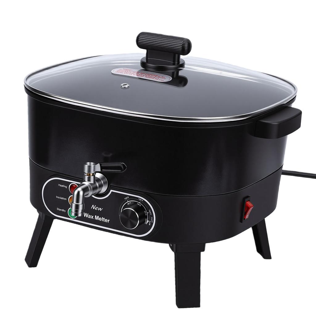 6L Electric Anti Stick Wax Melter with Temperature Control DIY Candle Making Supplies for Homemade US Plug 110V