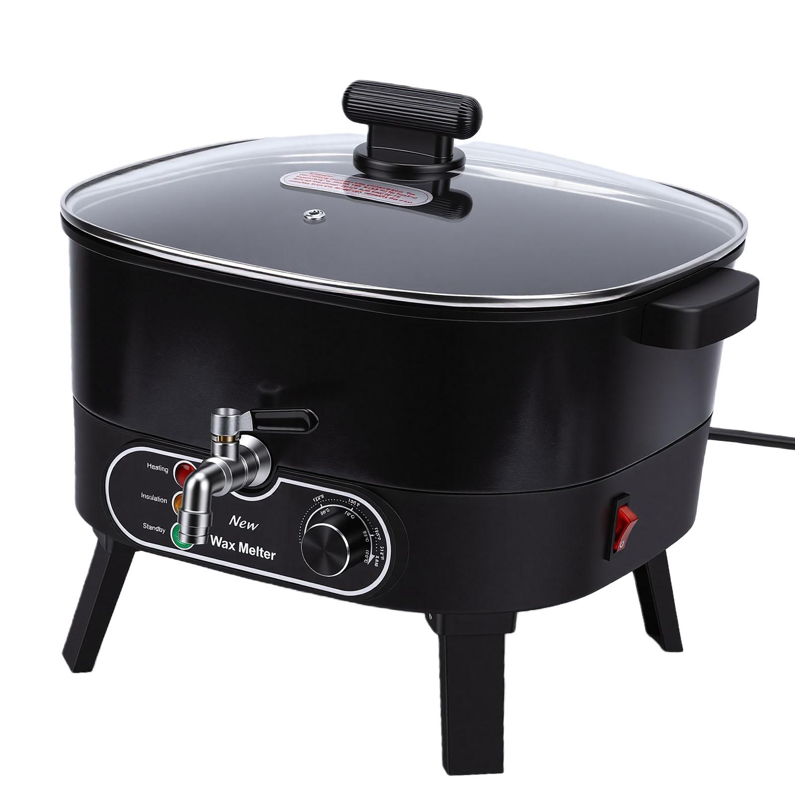 

6L Electric Anti Stick Wax Melter with Temperature Control DIY Candle Making Supplies for Homemade US Plug 110V