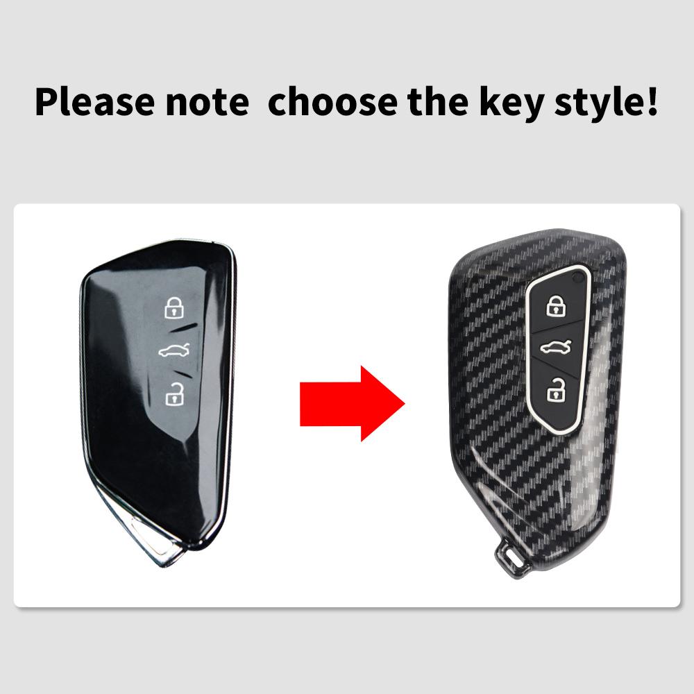 For VW Volkswagen Golf 8 Mk8 For Seat Leon MK 4 Tarraco Ateca For Skoda Octavia   3 Buttons Car Remote Key Cover
