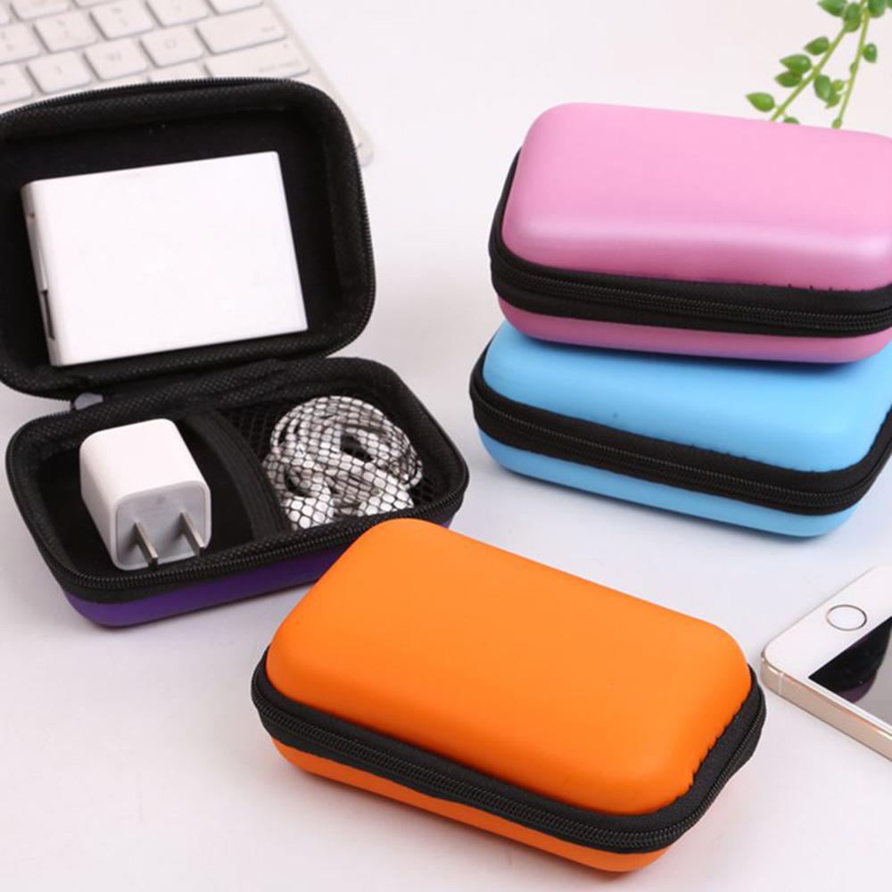 Women Carry Pouch Headset Headphone Bag Cable Accessories Portable Case Storage Box