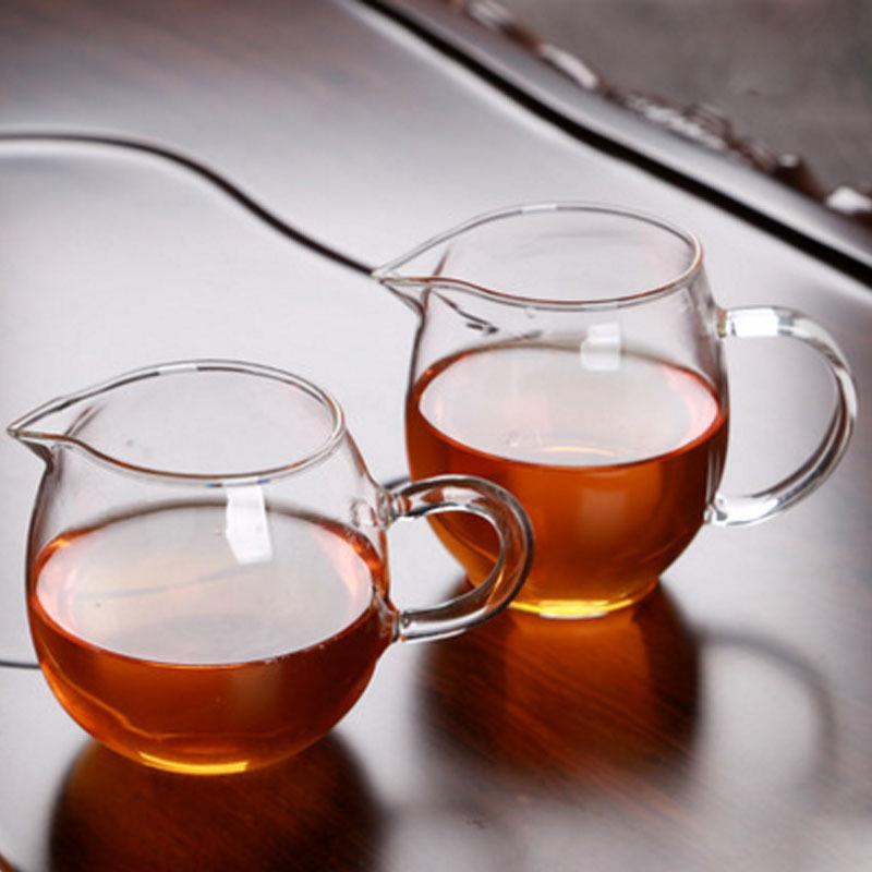 Heat Resisting Clear Glass Tea Pitcher Glass Tea Pot Fair Cup Cha Hai Chinese Kung Fu Tea Set Milk Glass Pitcher Coffee Pot