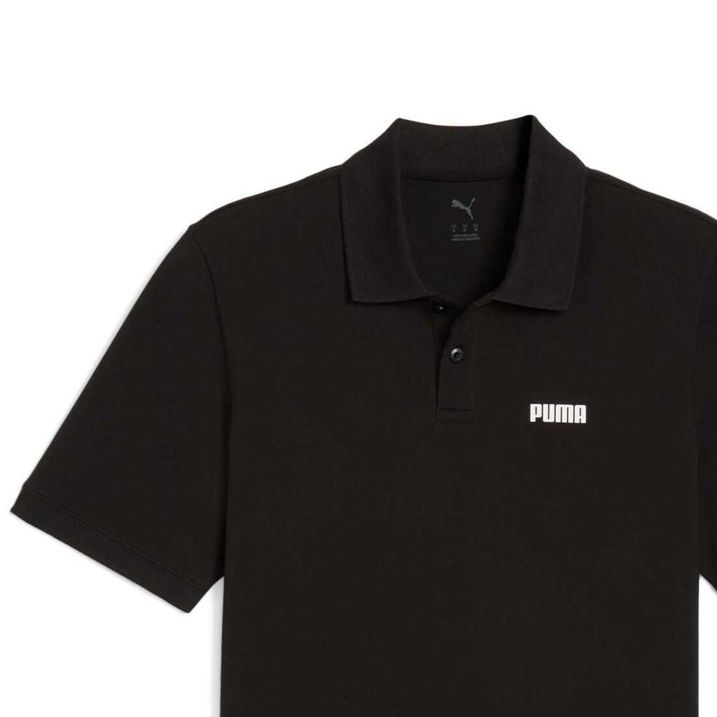 Puma Comfortable Breathable Skin-Friendly Casual Short Sleeve Polo Shirt Men Polo Shirts Black 690644-01