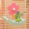 Bite Resistant Bird Rocking Perch Stand Hanging Parrot Pirate Ship Toy  Cage Accessories