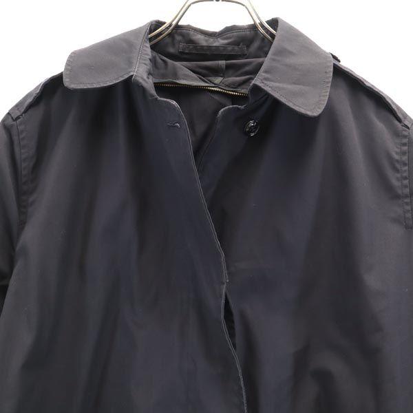 US ARMY 80s DLA Stainless Collar Coat Navy All Weather Coat Women Used