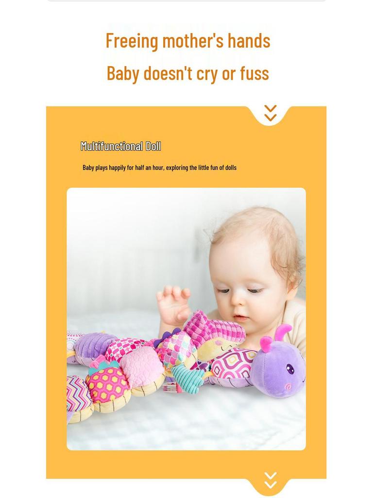 Sozzy Soothing Newborn Plush Doll & Music Height Chart Toy, 0-3 Years Early Education