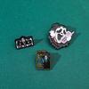 European and American Halloween Horror Diablo Skull Screaming Metal Badge Alloy Brooch Decoration