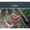 Pedales de Bicicleta de Montaña Bloqueo Doble Cara Antideslizantes Ultraligeros Aleación de Aluminio Sellados 3 Rodamientos Plataforma Plana SPD Pedal de Bicicleta MTB