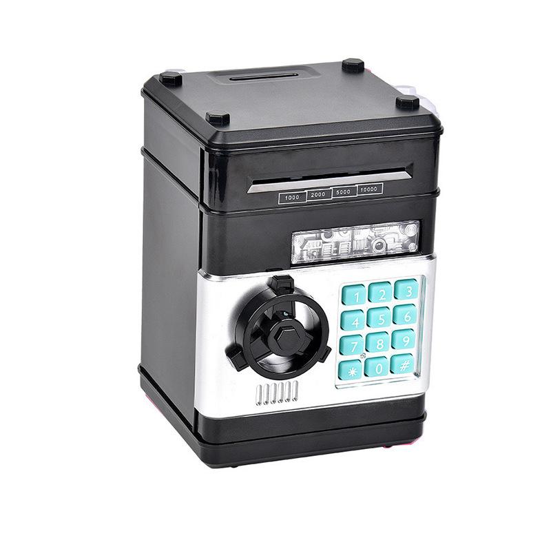 Children's Cartoon Password Box, Piggy Bank, Atm Safe Box Cabinet, Music Automatic Roll Money Piggy Bank, Deposit Machine Toy