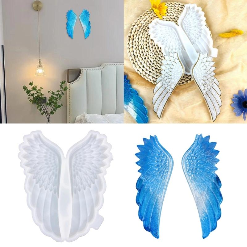 Angel Wing Decorations Mold Wall Hangings Epoxy Mould Silicone Mold for Resin Crafts Unique Wall Embellishments Mold
