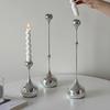 INS Water Drop Candlestick Metal Candle Holder Nordic Romantic Atmosphere Home Decorations Wedding Photography Props (NO Candle)