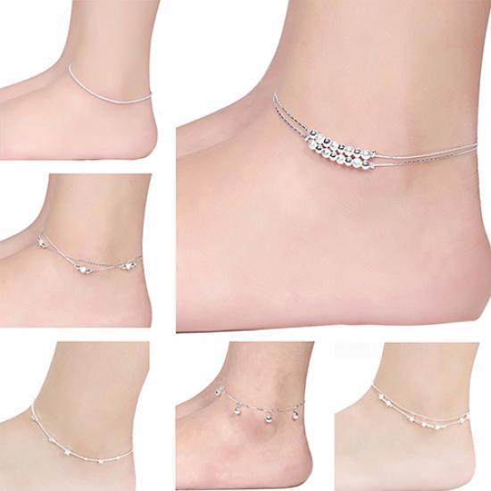 1Pc Simple Design Women Star Heart Beads Bracelet Sandal Anklet
