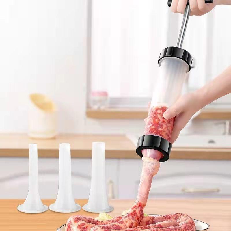 Handmade Household Sausage Filler Kitchen Tool Manual Meat Injector for Sausage Making DIY Cooking Accessory
