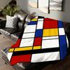 Dutch Painter Piet Mondrian Blanket For Sofa Office Bed Plane Travel Sleep Read Relax Camping Soft And Warm