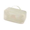 Transparent Mesh Storage Bag with Partition Pockets, Visible Large Opening for Easy Access, Essential for Travel
