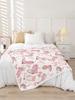 Cowgirl Fleece Throw Blanket with Western Boots  Pink Bow Fairy Tale Princess Decor Soft Flannel x Inch for Adults  Teens