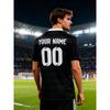 Custom Soccer Jersey With Custom Image, Number And Name, Fashionable Modern Design Team Kit