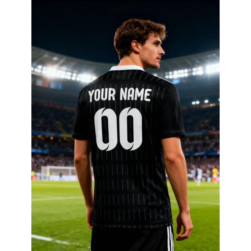 Custom Soccer Jersey With Custom Image, Number And Name, Fashionable Modern Design Team Kit