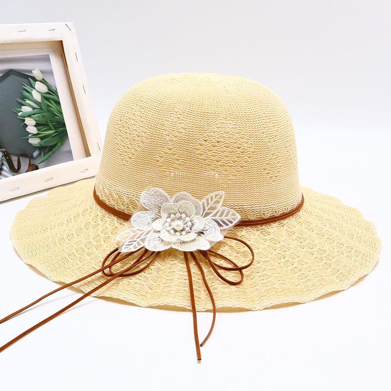 New Straw Hat Women's Outdoor Sunshade Sunscreen Hat Big Brim Trendy Vacation Beach Hat Breathable Cool Hat