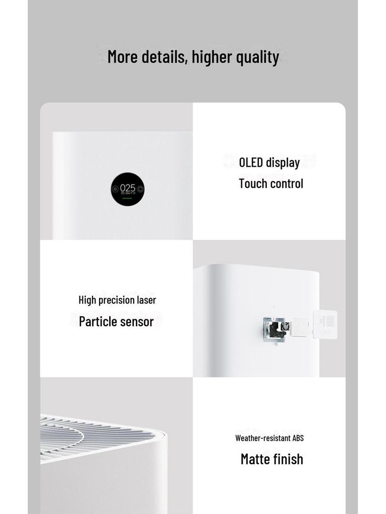 Xiaomi Mijia ProH Smart Air Purifier for Home and Office – Removes Formaldehyde and Haze.