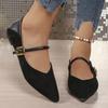 Fashion French Shallow Single Shoes Women's 2025 Summer New Block Heel Vintage Leopard Print Pointed Toe Mary Jane Shoes