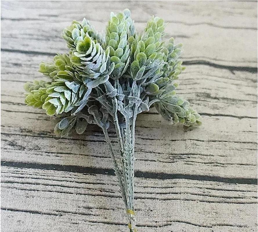 DIY Wedding Home Decoration Plant Green Leaf 30 Heads Artificial Small Pineapple Plastic Tree Leaves Flores Fake Flowers