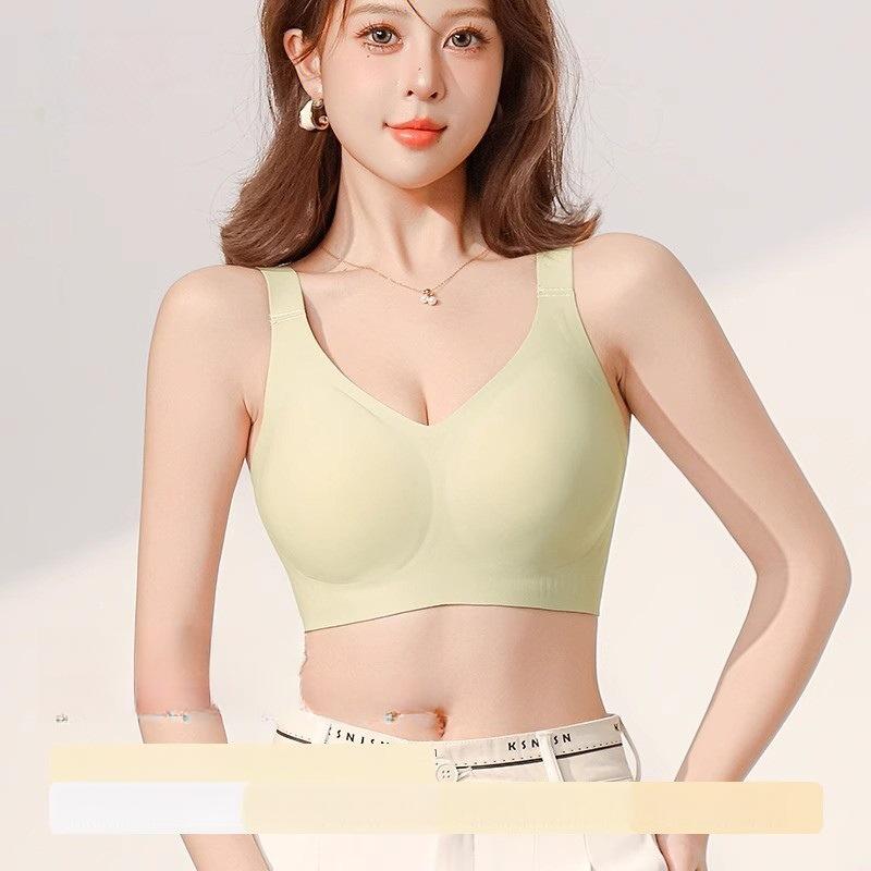 Invisible Lingerie Women's Full-cup Thin Bra Anti-sagging Breast Retraction Invisible Bra Push Up Bra