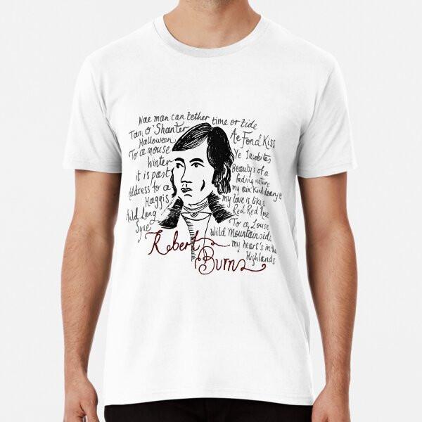 Robert Burns Poems Lettering  S To 5XL Made In the AU/USA T-Shirt