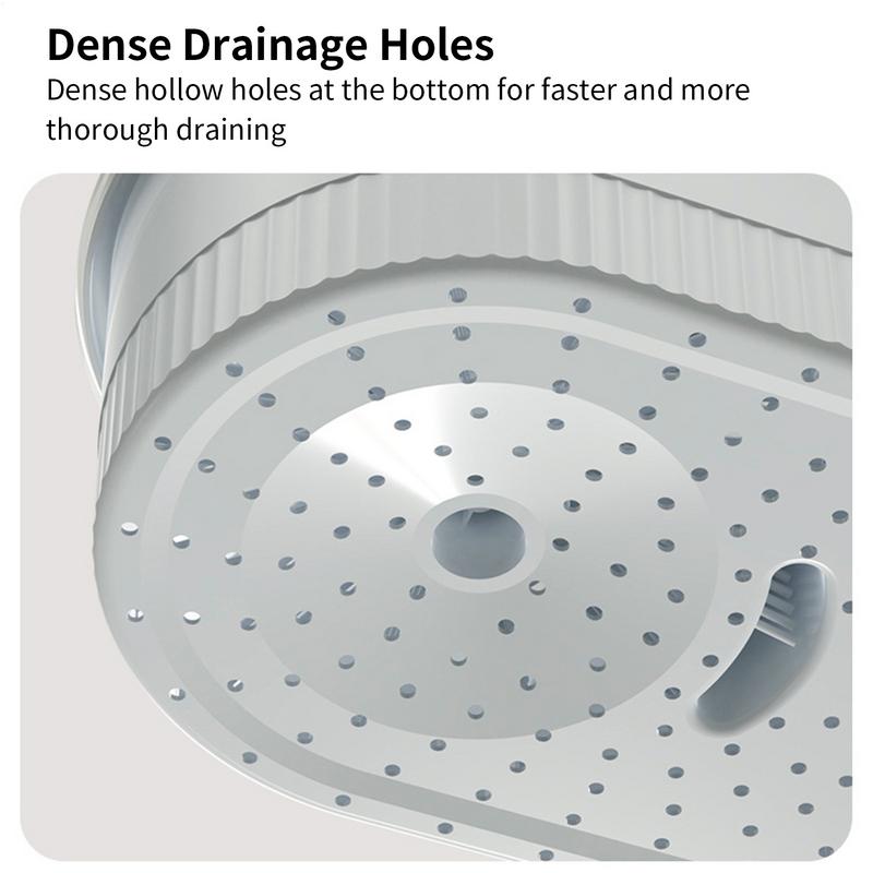 Fruit Vegetable Cleaning Machine Manual Water Salad Spinner Fruit Drain Basket Household Salad Washing Tool Kitchen Accessories