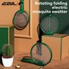 3 In 1 Electric Mosquito Racket USB Charging Mosquito Killer Lamp Foldable Fly Swatter Bug Zapper Trap Mosquito Repellent Lamp