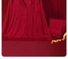 Tranquil Years: Soft, Skin-Friendly Red Wedding Pajama Set for Couples
