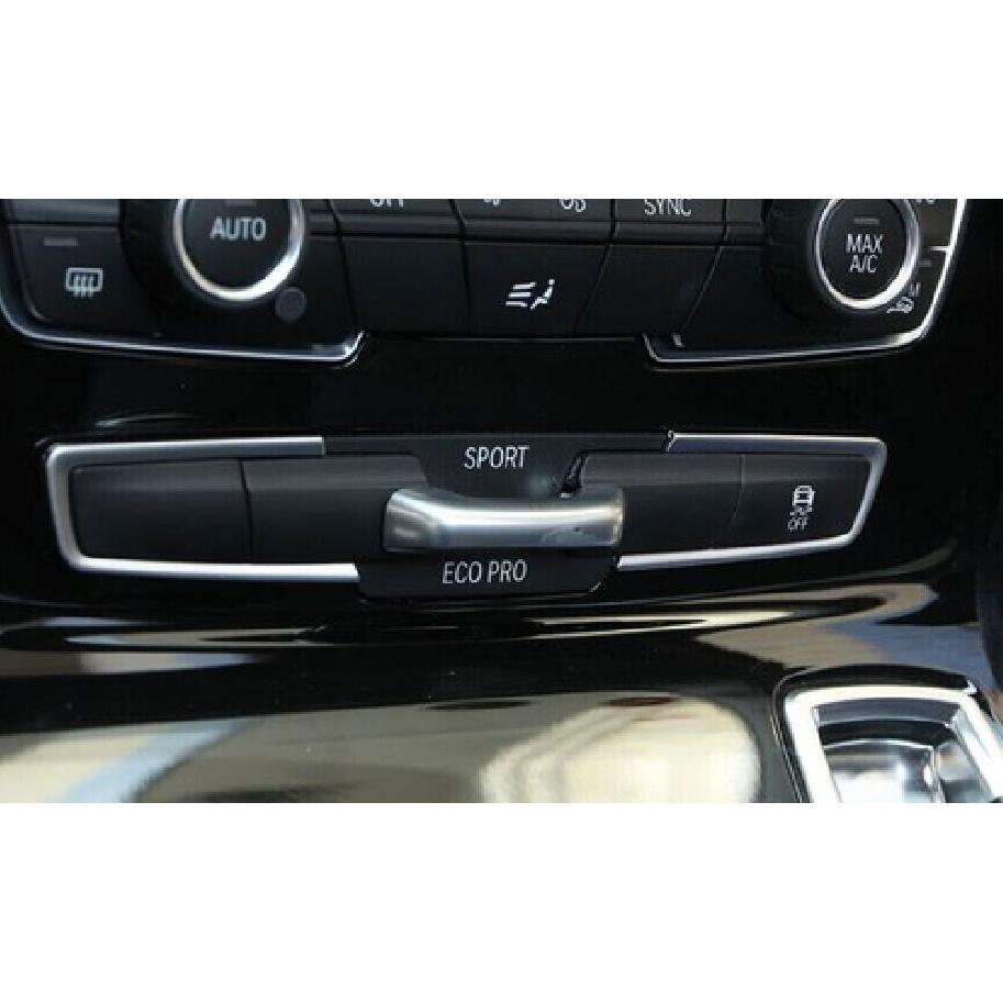 Matte Silver Console Sport Mode Button Cover Trim For BMW 2 Series Touring 15-19