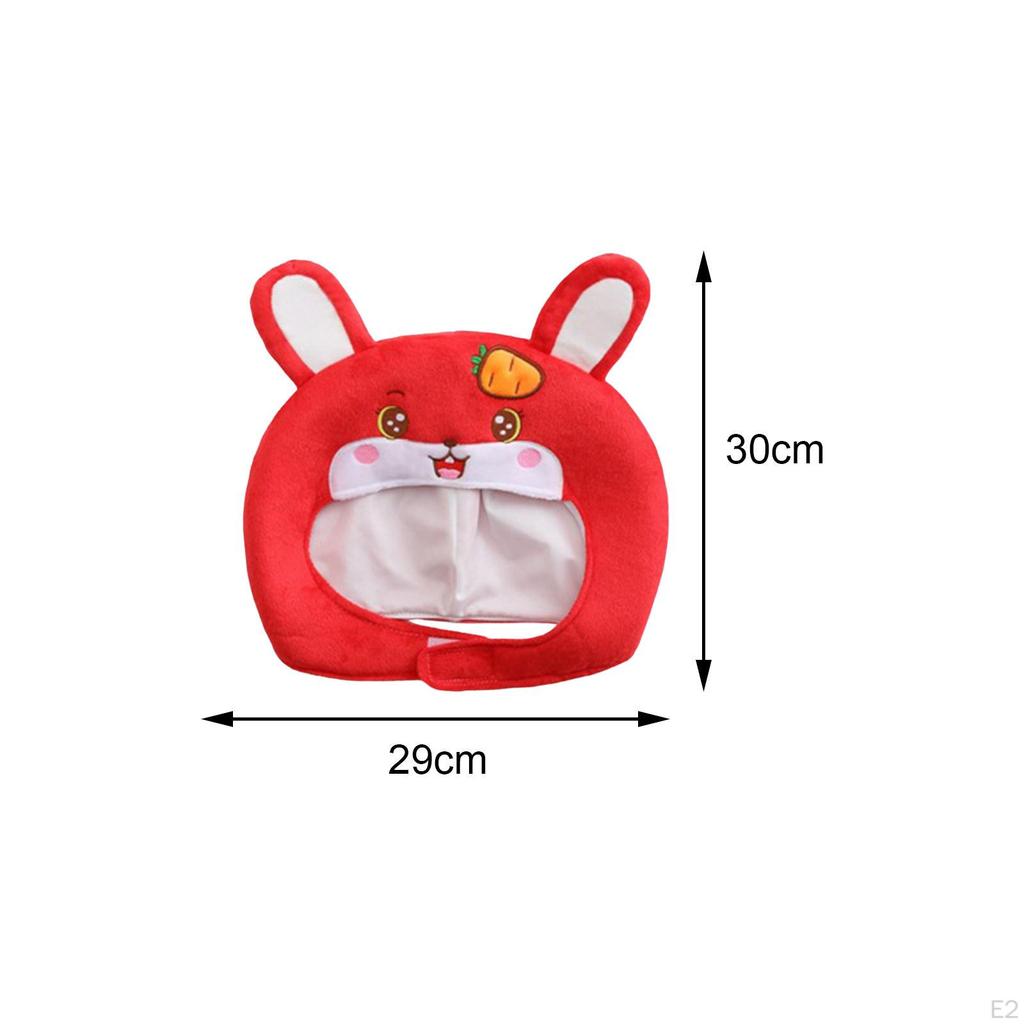 Cartoon Ear Hat Headband, Warm Headgear Comfortable Soft Plush Animal Headwear for Photo Props