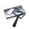 Handheld 100x50mm Square Magnifying Glass with Thick Lens for Seniors Reading